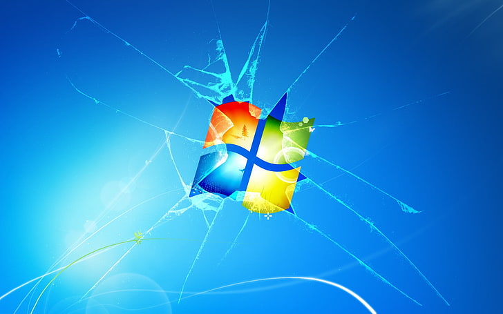 Logo Microsoft Windows, ordinateur, papier peint, logo, Windows, emblème, Windows 7, Windows 7, salut technologie, système d'exploitation, видовс7, gagner 7, Fond d'écran HD