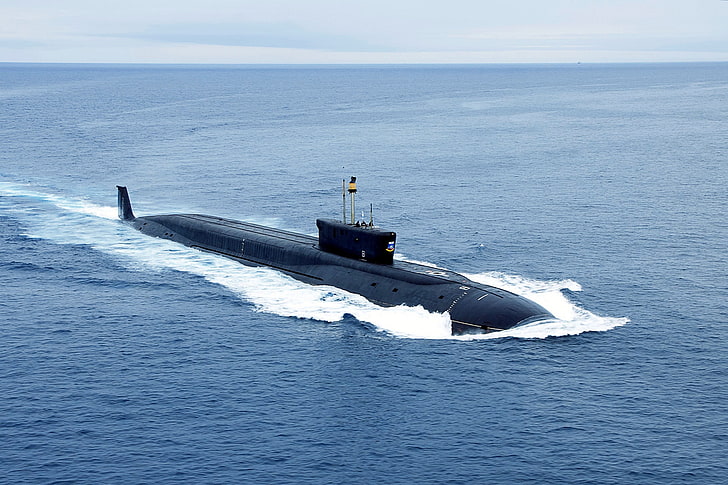 海軍、原子力潜水艦、プロジェクト955、ドミトリードンスコイ、ボレアス、 HDデスクトップの壁紙