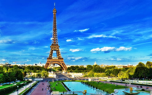 Франция, небе, Париж, Айфелова кула, Франция, пътуване, панорамни, атракции, свят, Франция, небе, Париж, Айфелова кула, пътуване, панорамни, атракции, свят, HD тапет HD wallpaper