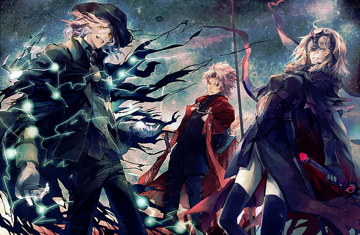 Fate Series, Fate / Grand Order, Avenger (Fate / Grand Order), Edmond Dantes (Fate / Grand Order), Jeanne d'Arc Alter, Shirou Kotomine, HD tapet