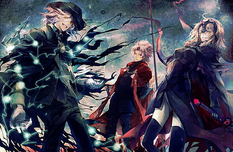 Fate Series, Fate / Grand Order, Avenger (Fate / Grand Order), Edmond Dantes (Fate / Grand Order), Jeanne d'Arc Alter, Shirou Kotomine, HD тапет HD wallpaper