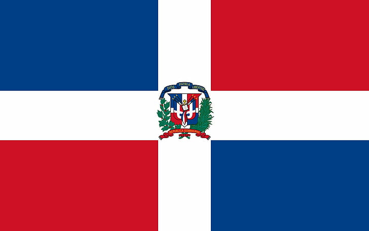2000px علم، جمهورية الدومينيكان SVG، خلفية HD