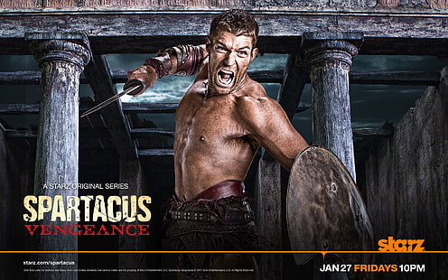 Vingança de Spartacus, poster da vingança de Spartacus, HD papel de parede HD wallpaper