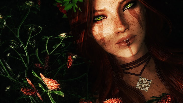 Katarina dari LOL, The Elder Scrolls V: Skyrim, elf, Wallpaper HD