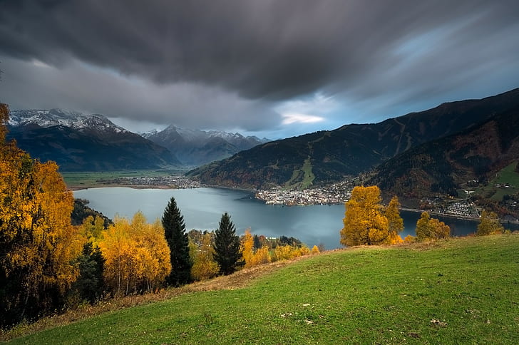 Alam Austria, gunung gletser, Alam Austria, terbaik, Wallpaper HD