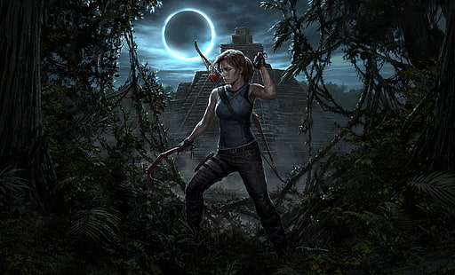 Shadow of the Tomb Raider, Tomb Raider 2018, videospel, konceptkonst, Tomb Raider, HD tapet HD wallpaper