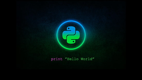 Python (programming), green, blue, HD wallpaper HD wallpaper