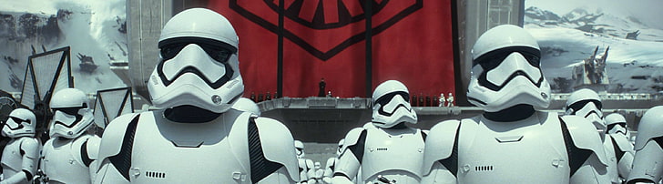 Star Wars Stormtroopers, flera skärmar, Star Wars, klontrupper, Order 66, dubbla bildskärmar, militär, Star Wars: The Force Awakens, filmer, HD tapet