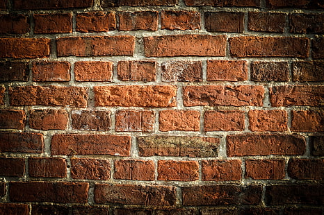 벽 벽돌 건축물 오렌지 건물 텍스처, HD 배경 화면 HD wallpaper