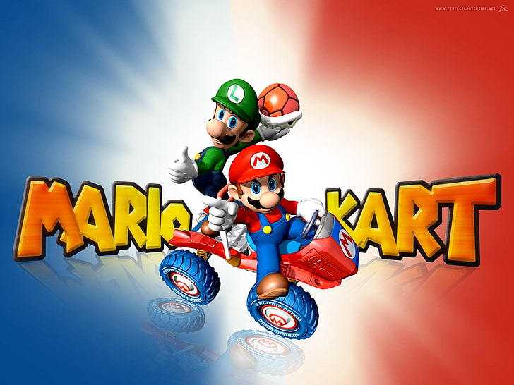 Mario, Mario Kart: Double Dash‼, Luigi, HD wallpaper
