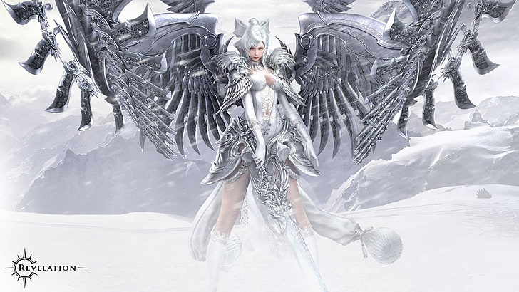 Videospiele, MMORPG, Revelation Online, Fantasy-Mädchen, Flügel, HD-Hintergrundbild