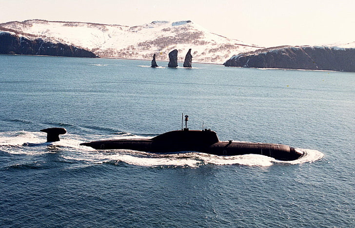 atomowe okręty podwodne, 705 lirów, okręt podwodny klasy Alfa, wojsko, pojazd, rosyjska marynarka wojenna, Tapety HD