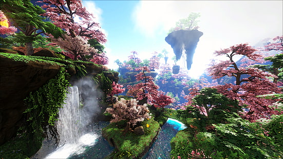 video game, cherry blossom, Ark: Survival Evolved, bahtera, Wallpaper HD HD wallpaper