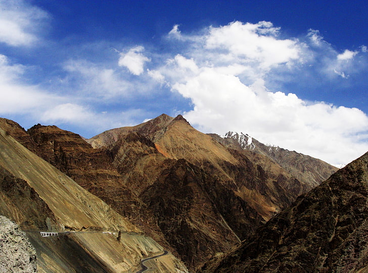 Jammu And Kashmir Nature, brown mountain, Asia, India, Landscapes, jammuandkashmir, ladakh, HD wallpaper