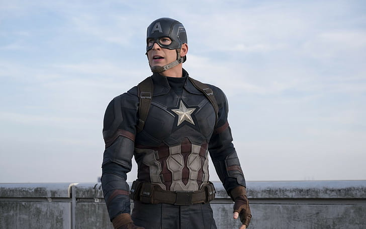 Bürgerkrieg Kapitäns Amerika, Hintergründe Kapitäns Amerika, Chris Evans, HD-Hintergrundbild