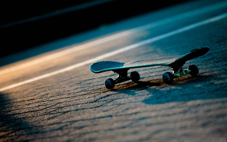 Skateboarding HD, black skateboard, sports, skateboarding, HD wallpaper