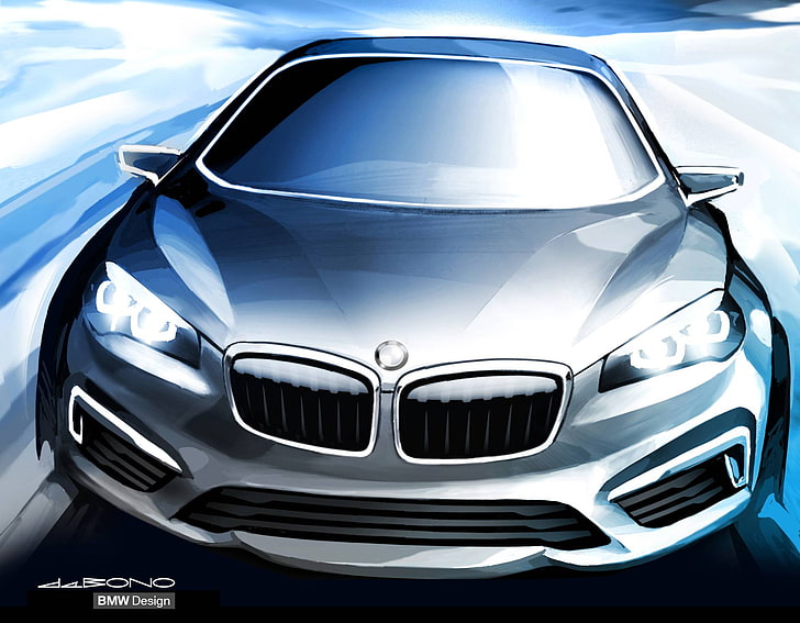 BMW Concept Active Tourer, bmw_concept aktiv tourer 2013, bil, HD tapet