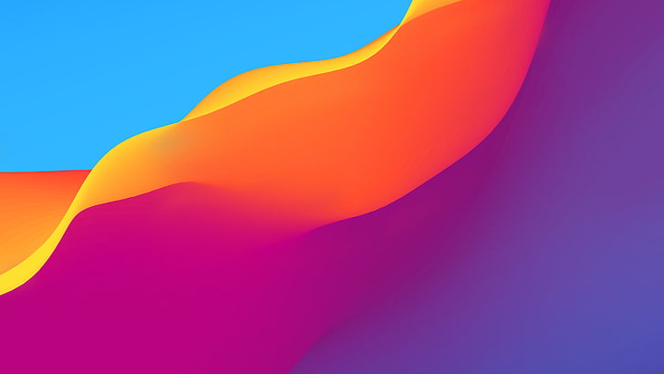 Colourful Gradient Waves Honor Play Stock, Colourful, kehormatan, Waves, Play, Stock, Gradient, Wallpaper HD