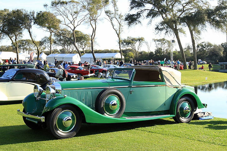 1536x1024, 1934, car, classic, coupe, drophead, hispano suiza, j12, retro, sedanca, vehicle, HD wallpaper