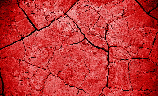wallpaper tanah retak merah, retak, tanah, tekstur, merah, Wallpaper HD HD wallpaper
