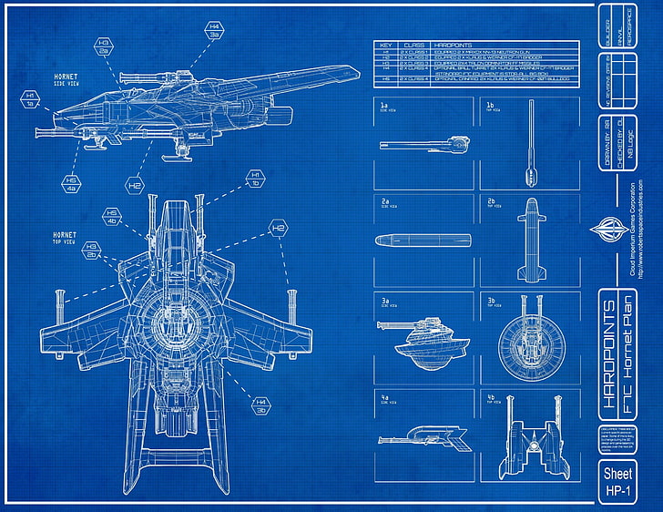 cetak biru illustratino, F7C Hornet, Bintang Citizen, skema, cetak biru, video game, Wallpaper HD