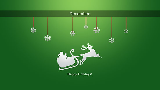 12月のハッピーホリデーの壁紙、クリスマス、 HDデスクトップの壁紙 HD wallpaper