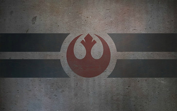 Star Wars, Rebel Alliance, logo, grunge, seni digital, Wallpaper HD