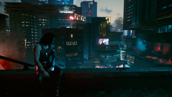 Cyberpunk 2077, Keanu Reeves, Johnny Silverhand, HD papel de parede