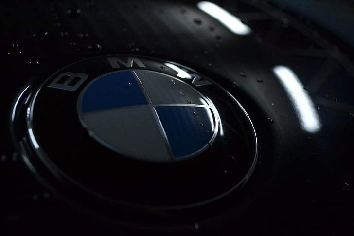 BMWエンブレム、BMW、525d、シンボル、青、白、 HDデスクトップの壁紙