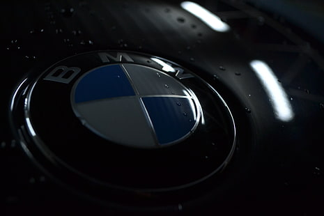 BMW emblem, BMW, 525d, symbols, blue, white, HD wallpaper HD wallpaper