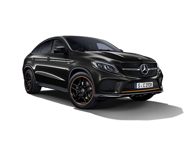 white background, Mercedes, AMG, crossover, C292, GLE-Class, HD wallpaper