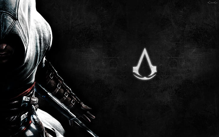 Assassin's Creed Logo HD ، ألعاب الفيديو ، s ، الشعار ، قاتل ، العقيدة، خلفية HD