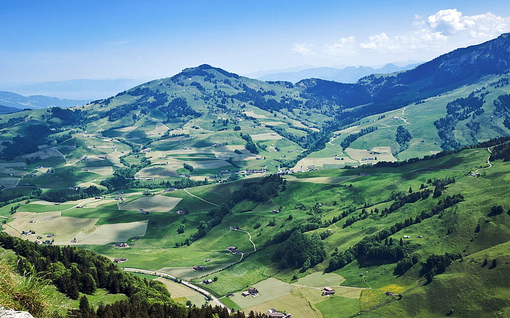 Natur, Landschaft, Hügel, Berge, Hütte, Ebenalp, HD-Hintergrundbild