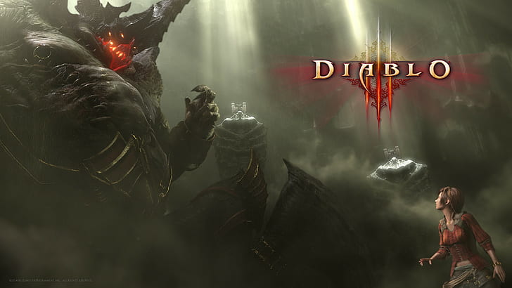 Entretenimento da Blizzard, Diablo, Diablo III, Azmodan, Leah, HD papel de parede