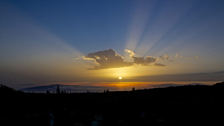 Sunset HD, foto del atardecer, naturaleza, puesta de sol, Fondo de pantalla HD