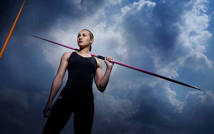 Jessica Ennis, schwarzes Tanktop für Frauen, Sport, Olympische Spiele, HD-Hintergrundbild