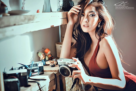 Koko Rosjares, asiatica, thailandese, modella, Koson Mio, donna, Sfondo HD HD wallpaper
