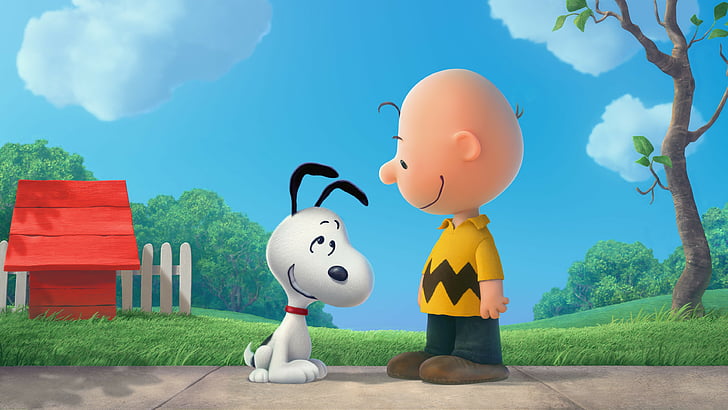 Snoopy y Charlie Brown, The Peanuts Movie, Snoopy, Charlie Brown, Fondo de pantalla HD
