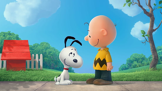 Snoopy y Charlie Brown, The Peanuts Movie, Snoopy, Charlie Brown, Fondo de pantalla HD HD wallpaper