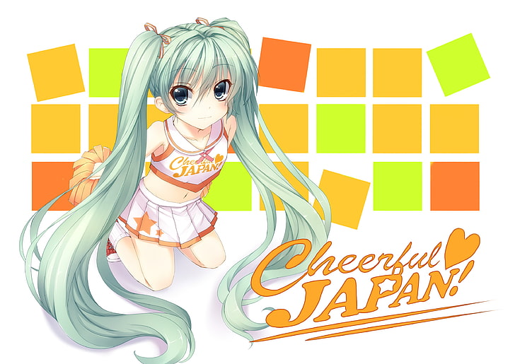 4K, Vocaloid, Cheerful Japan, Hatsune Miku, Tapety HD