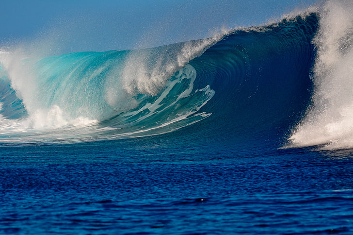 gelombang laut, laut, gelombang, indah, Wallpaper HD