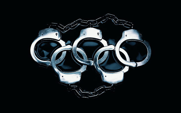 Handcuffs like olympic five rings, Handcuffs, Like, Olympic, Five, Rings, HD wallpaper