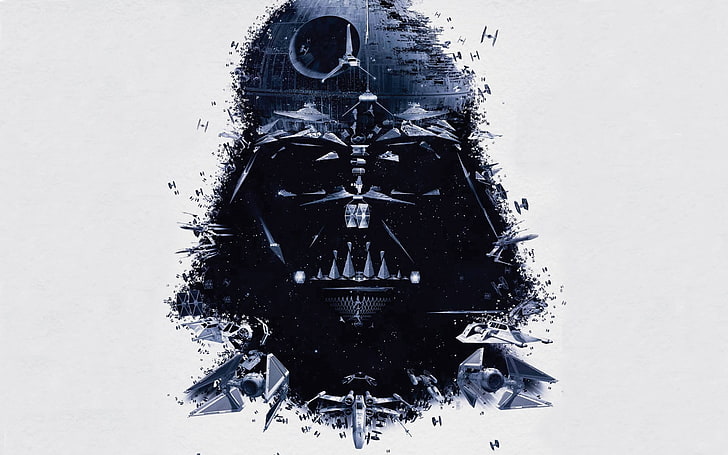 Star Wars Darth Vader vector art, Star Wars, Darth Vader, Anakin Skywalker, Death Star, digital art, Star  Destroyer, Y-Wing, X-wing, A-Wing, Jedi, Sith, HD wallpaper