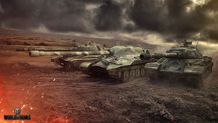 World of Tanks, tank, wargaming, video game, IS-7, IS-4, IS-8, Wallpaper HD