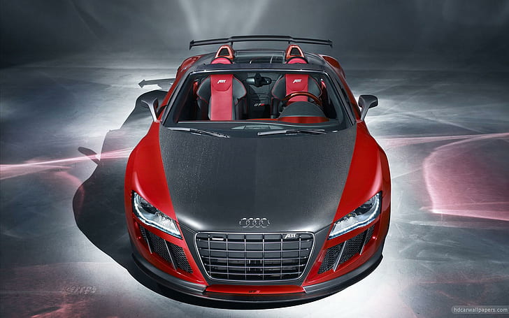 2011 ABT Audi R8 GTS, carro esportivo audi cinza e vermelho, 2011, audi, carros, HD papel de parede