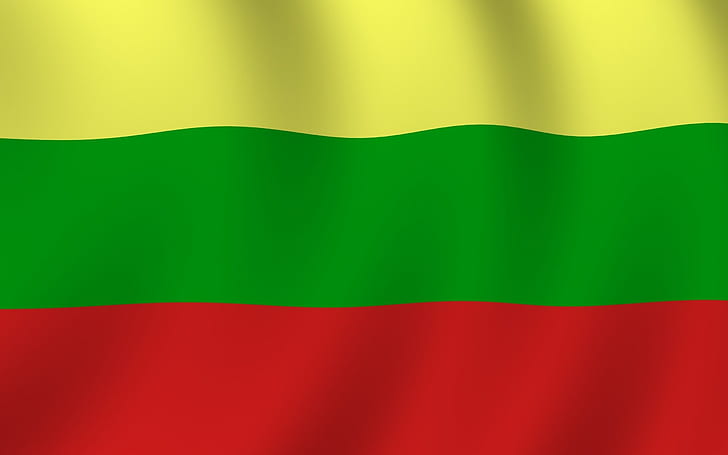 flag of lithuania, HD wallpaper