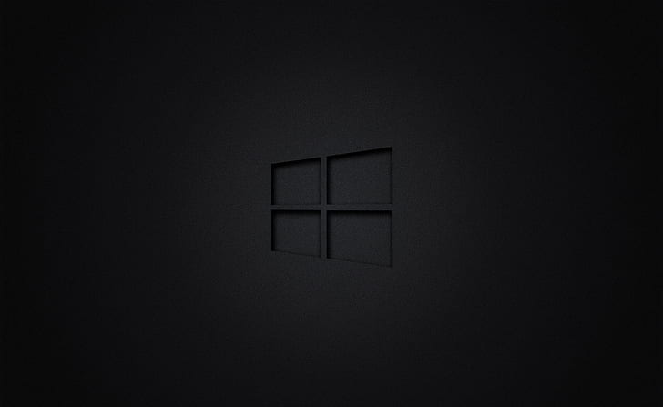 Windows 10 Black و Windows و Windows 10، خلفية HD