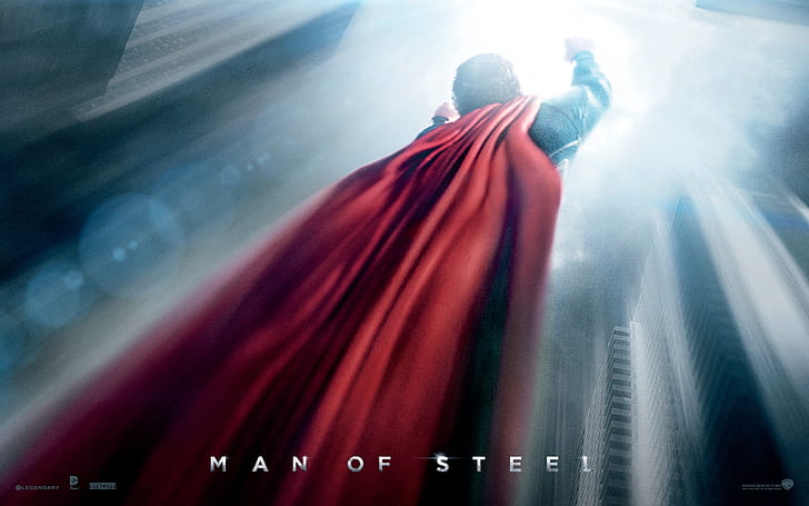 Manusia Terbang Baja, manusia baja, superman, Wallpaper HD
