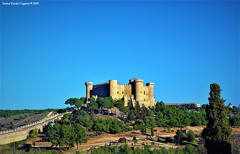 Castelos, Castelo, Castilla-La Mancha, Castilla la Mancha, Cuenca, Espanha, HD papel de parede HD wallpaper