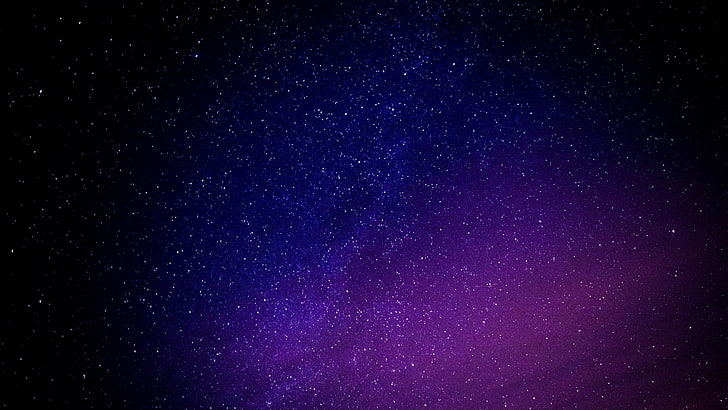 Estrellas, textura, negro, cielo, rosa, azul, Fondo de pantalla HD